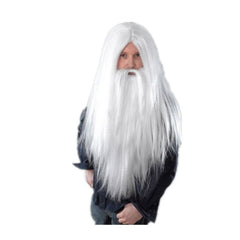 Christmas Santa Beard Wig and Halloween Costume Set