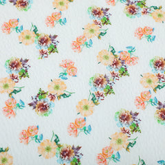 Spring Summer Ladies Pajamas in Printed Crepe Fabric