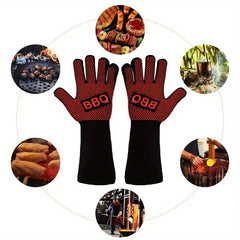 High-Temperature Heat Resistant BBQ Gloves (1 Pair)