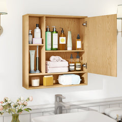 Wall Mounted Bathroom Cabinet with Mirror Single Door