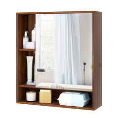 Wall Mounted Bathroom Cabinet with Mirror Single Door