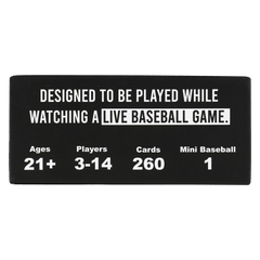 WATCH BASEBALL, GET DRUNK - The Live Baseball Drinking Game