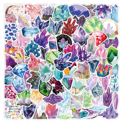 100 PCS Crystal Graffiti Stickers for Helmets & More