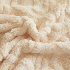 Jacquard Coral Flannel Blanket