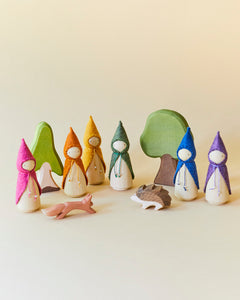Green Wooden Gnome