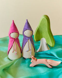 Purple Wooden Gnome