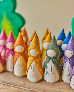 Purple Wooden Gnome