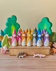 Green Wooden Gnome