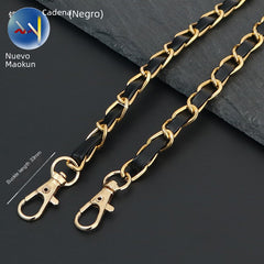 PU Leather Shoulder Bag with Metal Chain Strap