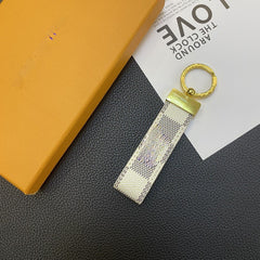 Luxury Leather Keychain Pendant for Fashion Bags