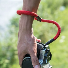 Anti-Slip Camera Wrist Strap, Cotton & Leather, 30cm, Multiple Colors