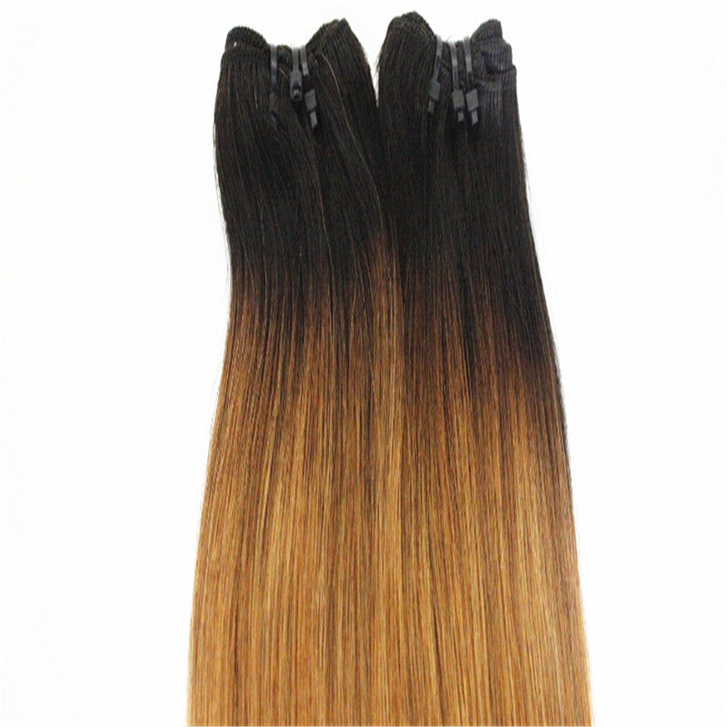 Funmi Double Drawn Real Hair Wig with Fringe