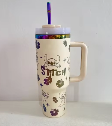 Stanley 40oz Stainless Steel Insulated Cup with Lid & Straw