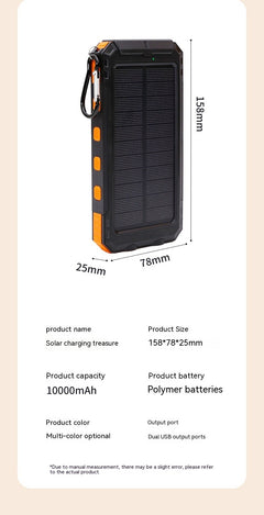 Waterproof Solar Power Bank 20000mAh