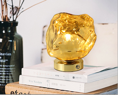 Creative Lava Stone Glass Table Lamp for Bedroom Decor