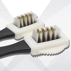 Suede Snow Boots & Three-Sided Cleaning Brush Set