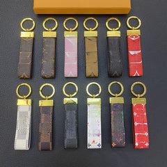 Luxury Leather Keychain Pendant for Fashion Bags