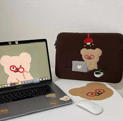 Cute Bear Laptop Case for Macbook and iPad (Various Sizes)