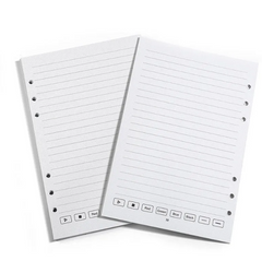 Loose Leaf Spiral Notebook Paper