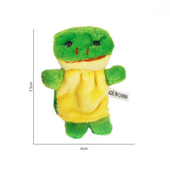 Double-Layer Animal Finger Puppets Plush Toy Set