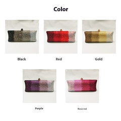 Gradient Rhinestone Evening Clutch Bag