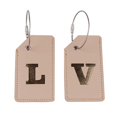 2024 New Steel Wire Luggage Tag PU Luggage Label 26