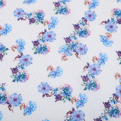 Spring Summer Ladies Pajamas in Printed Crepe Fabric