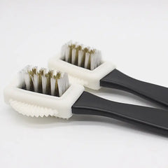 Suede Snow Boots & Three-Sided Cleaning Brush Set