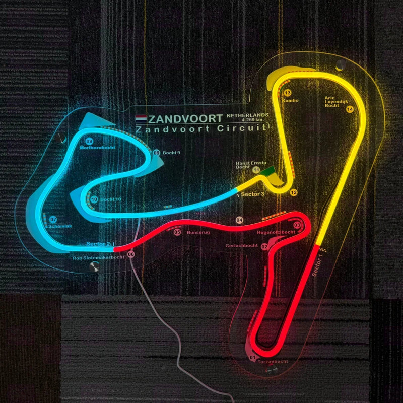 Zandvoort Circuit LED Neon Sign
