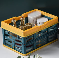 Outdoor Folding Storage Basket - Multi-Function PP Organizer