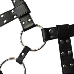 Men's Leather Corset for Adult Play and Performance