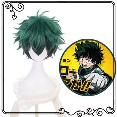 Green and Black Gradient Cosplay Wig for Deku