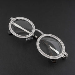 Trendy High-End Metal Diamond-Studded Sunglasses