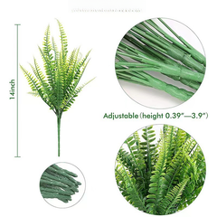 UV-Resistant Artificial Long Persian Leaf Plant