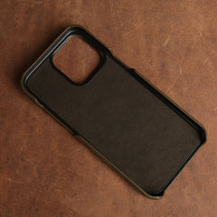 Crazy Horse Leather iPhone Case