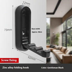 Foldable Cabinet Clothes Hook - Single Hook