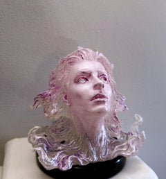 Spirit Summoning Sculpture, with LED Tea Light, Hand Painted Resin Statue | Spooky Gothic Light Feature | Ghost Light for Gothic Home Decor