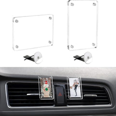 Acrylic Magnetic Car Sunshade Photo Frame Clip