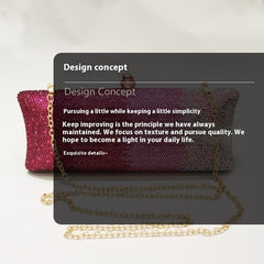 Gradient Rhinestone Evening Clutch Bag