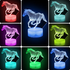 Remote Control LED 3D Visual Night Lamp