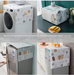 PEVA Dust Cover with Pockets for Refrigerator & Washer