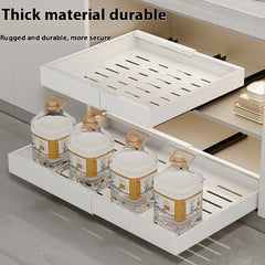 Punch-free Retractable Cabinet Pull-out Rack