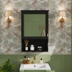 Wall Mounted Bathroom Storage Cabinet With Mirror, Soft Closing Hinges