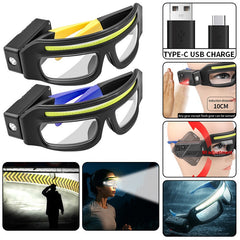 Multi-functional Glasses Headlamp with Type-C Charging