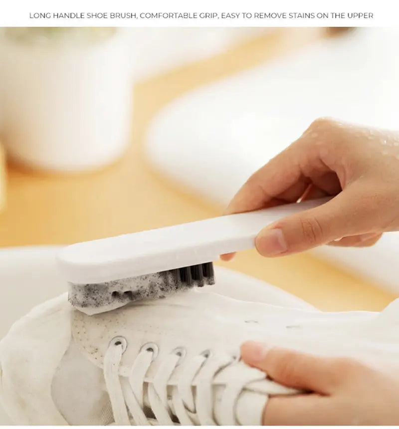 Long-Handled Shoe Cleaning Brush for Household Use