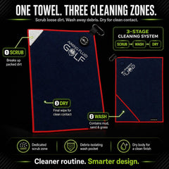 Magna-Anchor™ Magnetic Golf Towel – Stubby (16×24)
