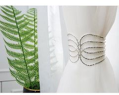 Angel's Wing Curtain Strap Modern Simple Curtain Clip Without Punching And Installation Of Metal Decorative Curtain Buckle Curtain Tiebacks Clips For Window Drapes Holdbacks Decorative Sheer Curtain Tiebacks For Girl' Room