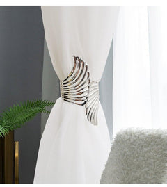 Angel's Wing Curtain Strap Modern Simple Curtain Clip Without Punching And Installation Of Metal Decorative Curtain Buckle Curtain Tiebacks Clips For Window Drapes Holdbacks Decorative Sheer Curtain Tiebacks For Girl' Room