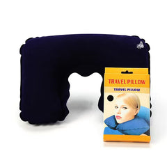 Travel U-Shaped Inflatable Neck Pillow for Comfort