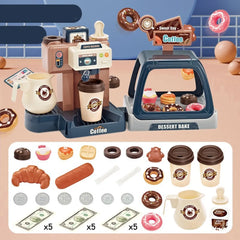 Simulation Sound and Light Water Coffee Machine – Candy-Themed Play Kitchen Toy